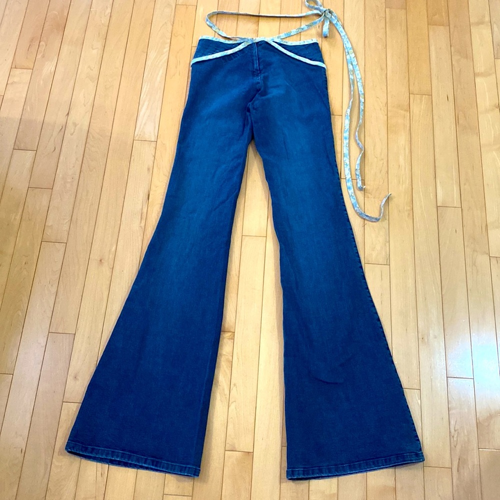 NWOT Y2K ♥️ Women's Blue Flare Jeans - Picture 6 of 6